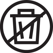 Do not throw away symbol