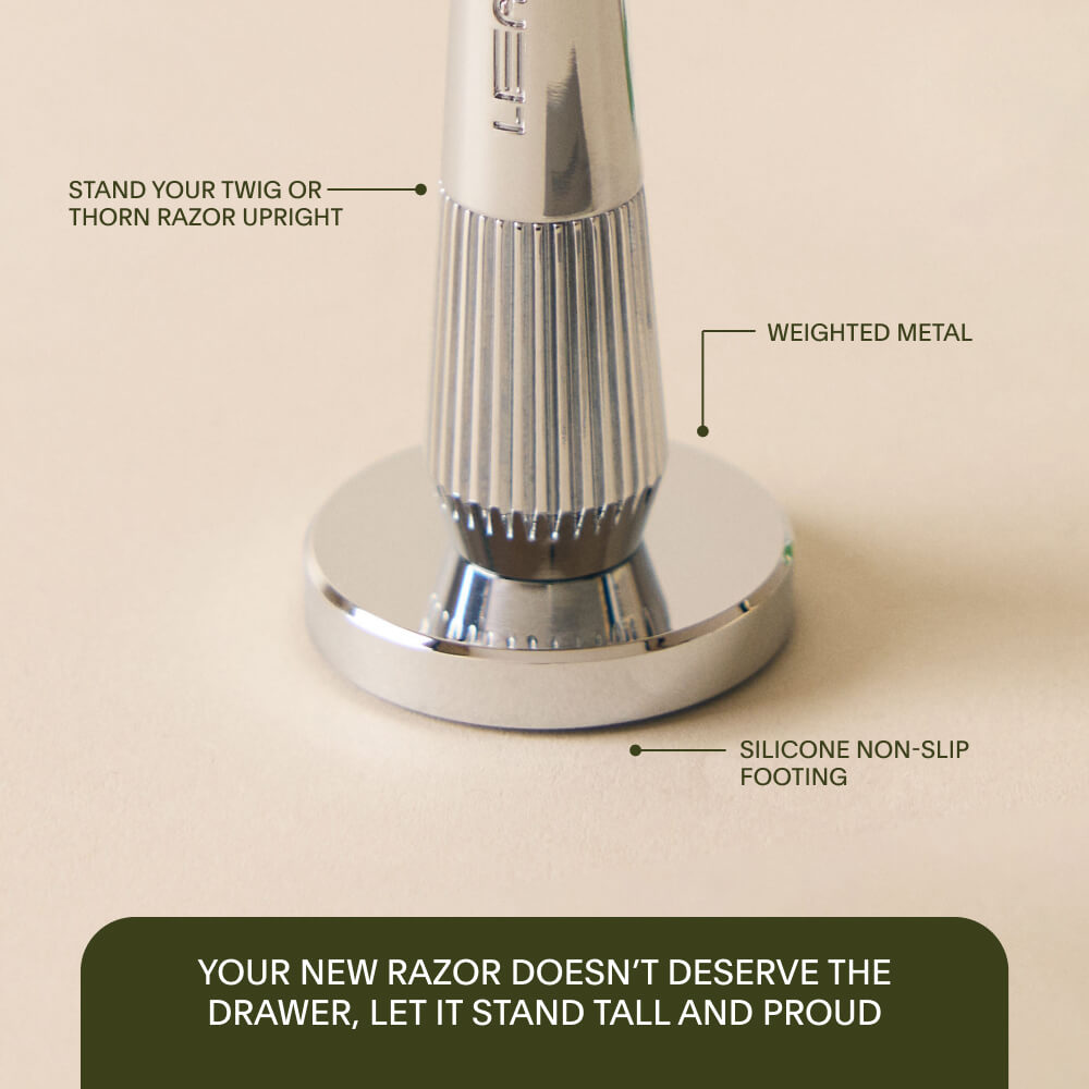 The single edge razor stand and its features